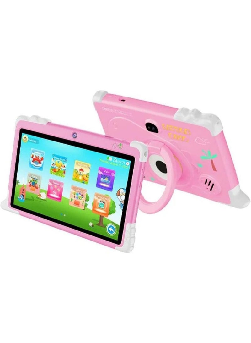 Oteeto Tab K2 Kids Tablet, 7-inch HD Display, Android, Educational Learning Apps, WiFi, Kid-Proof Case, Educational Tablet for Kids (Ages 3–12) (Pink) - Image 1