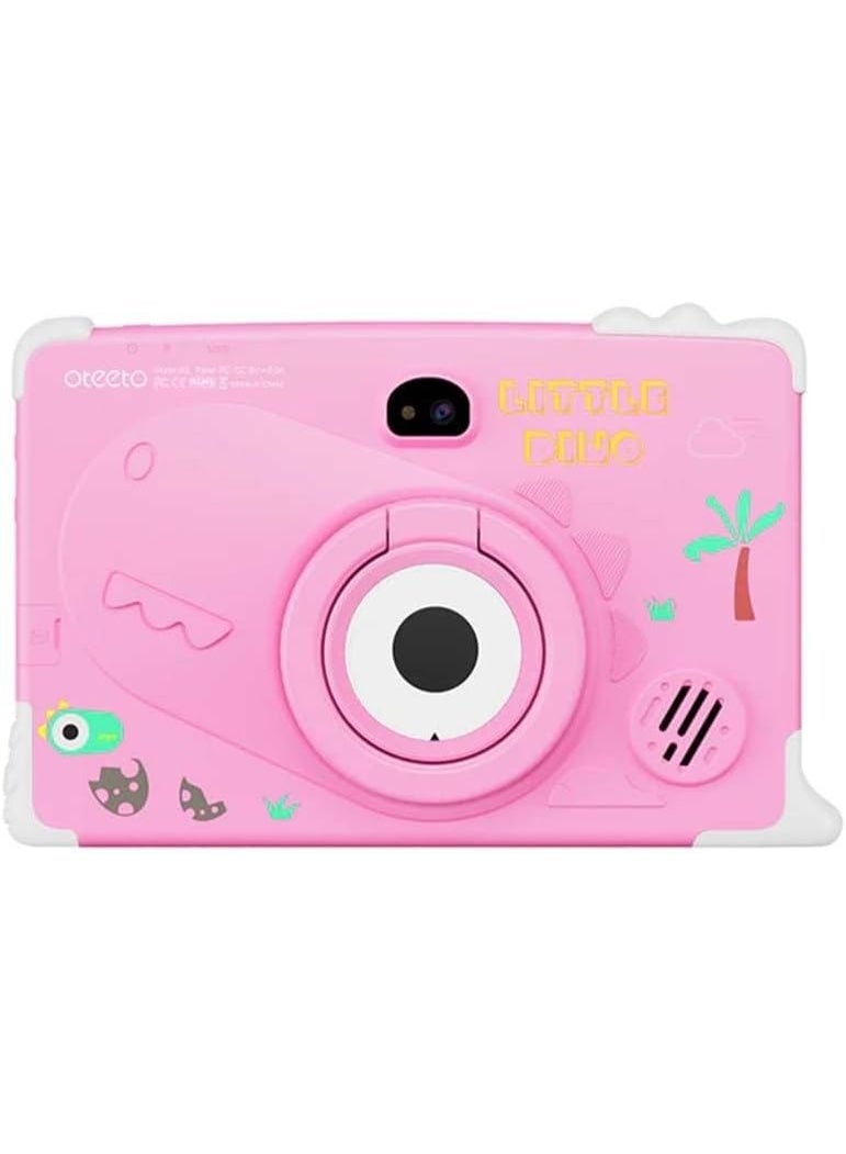 Oteeto Tab K2 Kids Tablet, 7-inch HD Display, Android, Educational Learning Apps, WiFi, Kid-Proof Case, Educational Tablet for Kids (Ages 3–12) (Pink) - Image 2