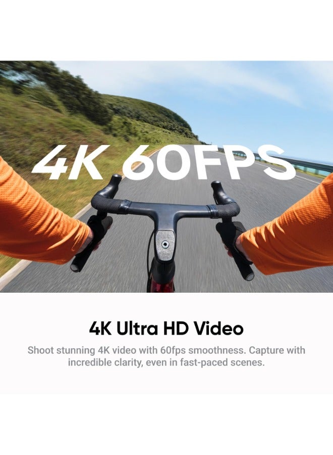 انستا 360 GO Ultra Standard Bundle | 4K Tiny Action Camera, Low-Light Capture, 10m Waterproof Wide-Angle, w/ Flip Screen FlowState Stabilization, Magnet Pendant, Clip for Travel & Vlogging - Black - Image 4