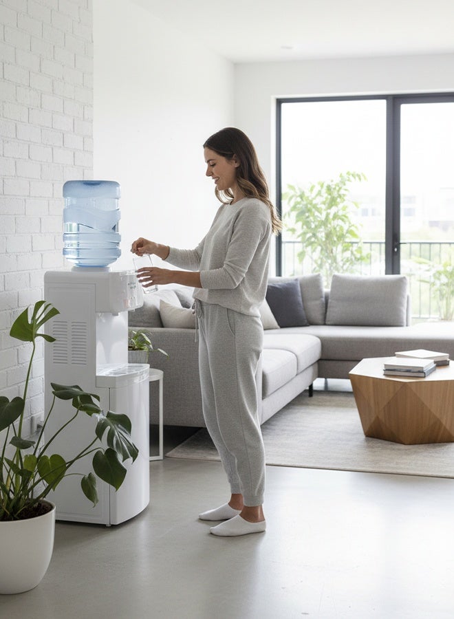 SREEN Water Dispenser - Hot & Cold - 550W SRW-93W White - Image 4