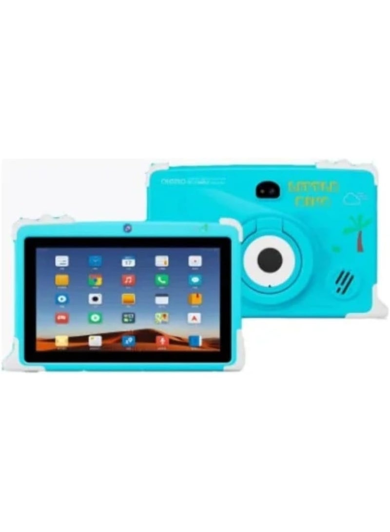 Oteeto Tab K2 Kids Tablet, 7-inch HD Display, Android, Educational Learning Apps, WiFi, Kid-Proof Case, Educational Tablet for Kids (Ages 3–12) (Blue) - Image 1