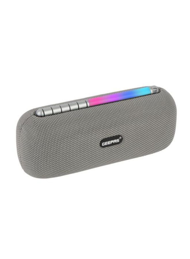 جيباس Rechargeable Bluetooth Speaker with TWS Function, FM Radio, Lightweight and Portable Design, GMS11172, Grey Black - Image 2