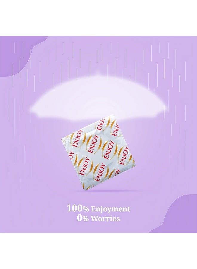 ENJOY Premium Condoms – 3 Pieces | Thin, Strong, Smooth & Lubricated for Safety – Comfortable & Reliable Intimate Protection - Image 4