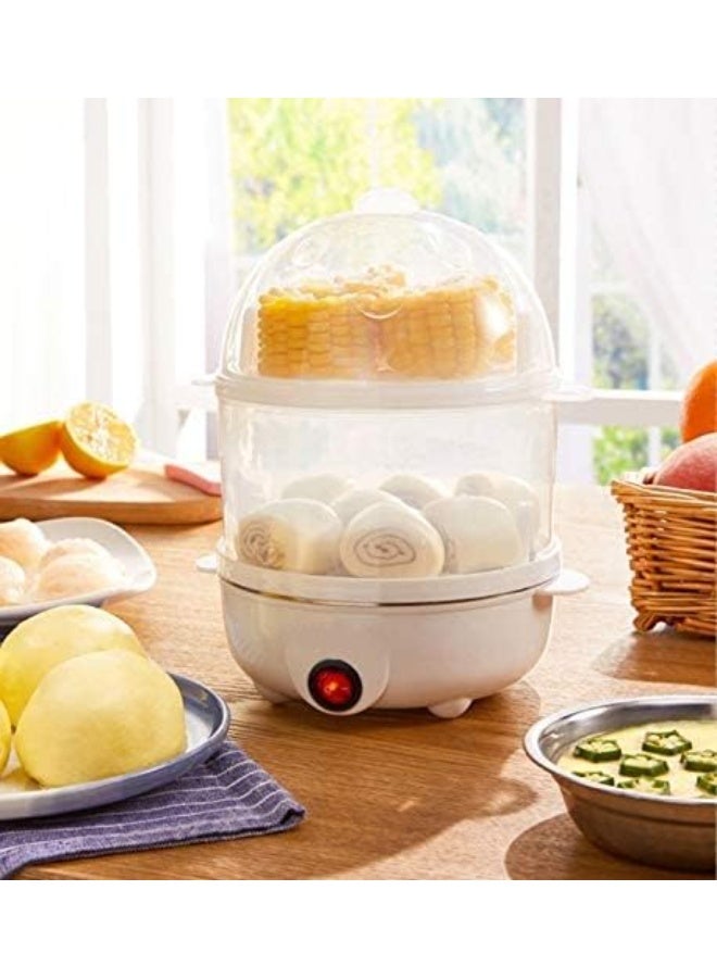 دي إل سي  غلاية بيض كهربائية وبخار - سعة 14 بيضة، 350 واط، طهي سريع وسهل، إيقاف تلقائي، طباخ متعدد الوظائف - Image 4