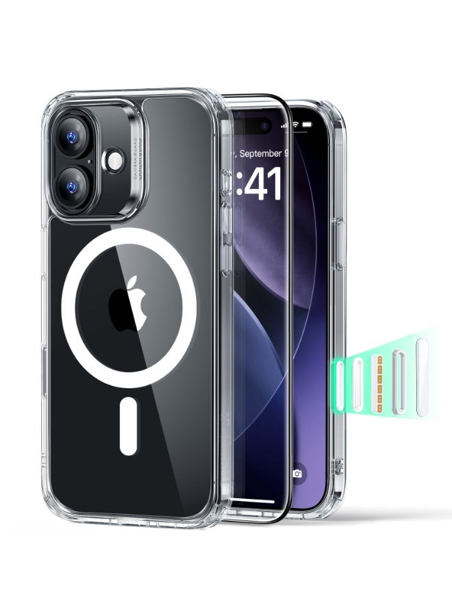 ESR SET Screen protect &  for iPhone 17 , Camera Control, Compatible with MagSafe, Shockproof Military-Grade Protection, Magnetic Phone Case for iPhone 17 Pro Max, Classic Hybrid Case, Clear Clear - Image 1