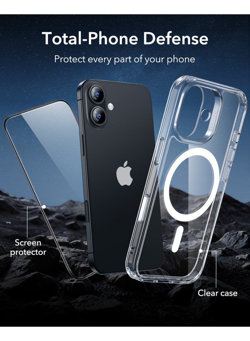 ESR SET Screen protect &  for iPhone 17 , Camera Control, Compatible with MagSafe, Shockproof Military-Grade Protection, Magnetic Phone Case for iPhone 17 Pro Max, Classic Hybrid Case, Clear Clear - Image 3