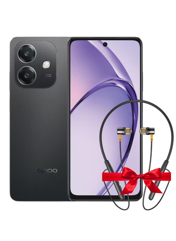 أوبو A3 ثنائي الشريحة أسود لامع 6 جيجابايت رام 128 جيجابايت 4G - نسخة الشرق الأوسط مع سماعات بلوتوث IOsuite iFree 2 المجانية - Image 1