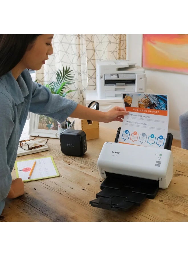 بروذر ADS-3100 High-speed Desktop Scanner |Duplex A4 Document Scanner | SuperSpeed USB3.0 white - Image 5