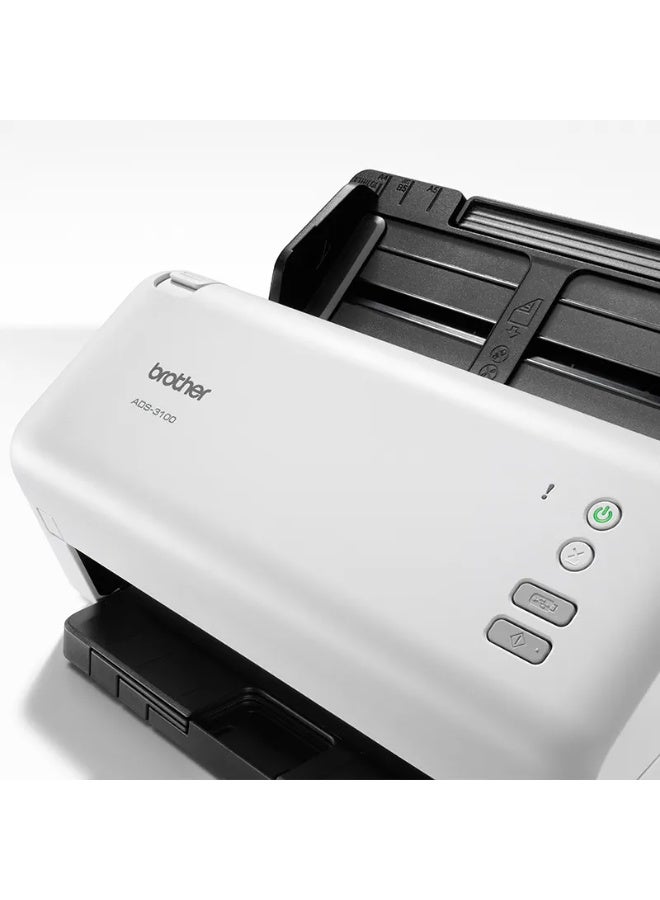 بروذر ADS-3100 High-speed Desktop Scanner |Duplex A4 Document Scanner | SuperSpeed USB3.0 white - Image 3