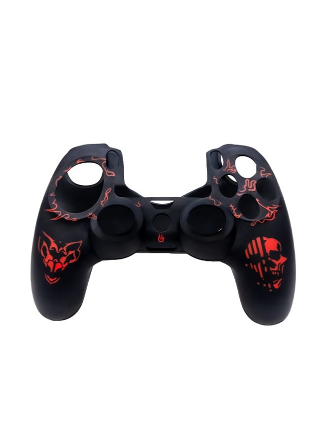 Sony DualShock Wireless Controller For PlayStation 4 Bundle with PS4 Silicone Anti-Slip Shockproof Skin Soft Rubber Grip Case for Better Control Anti-Scratch Durable Protection Sleeve for PlayStation 4 Wireless with Red case Cover - Image 5