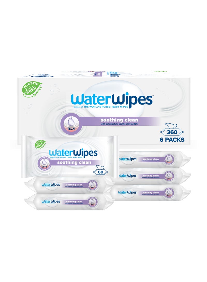WaterWipes Soothing Clean Baby Wipes With 99% Water & Botanical Extracts - Image 1