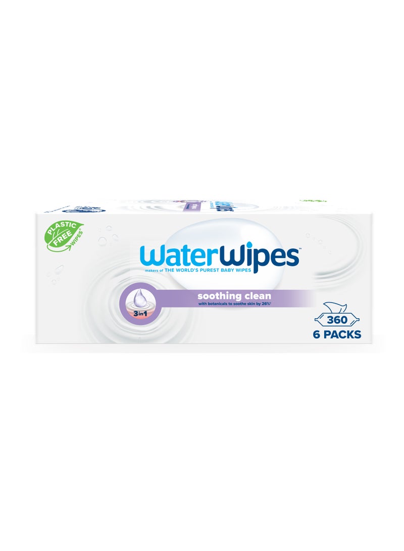 WaterWipes Soothing Clean Baby Wipes With 99% Water & Botanical Extracts - Image 2