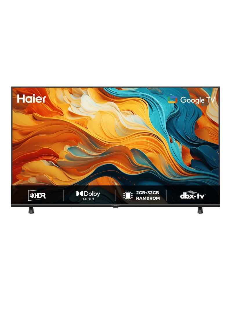 55-inch 4K UHD Smart TV with Soundbar, Google TV OS, Model H55K85FUX H55K85FUX BLACK