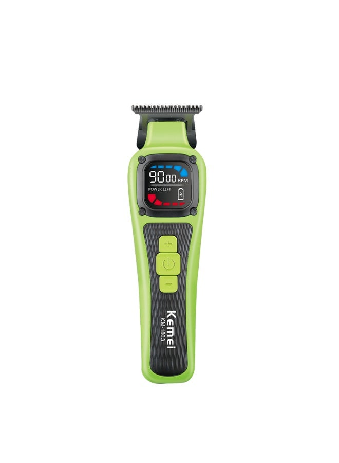 Kemei KM-1863 Rechargeable Hair Trimmer – Ceramic & DLC Blades, 9000RPM High-Speed Motor, 180 Minutes Runtime, 2.5H Charging, 2500mAh Battery multicolour - Image 4