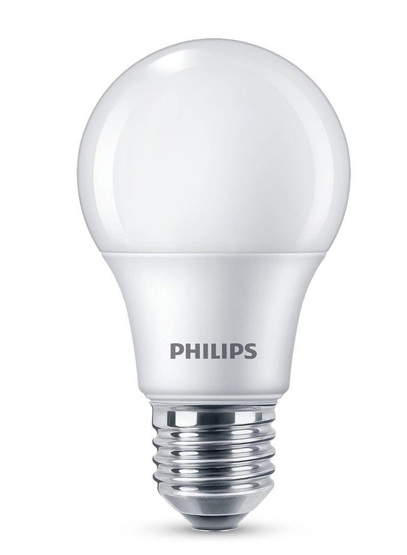 فيليبس Philips Frosted LED A60 Non-Dimmable Bulb, E27 Base 9-65W Equivalent, Cool Daylight 6500K White - Image 1