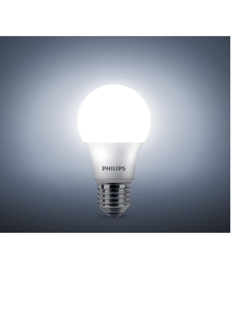 فيليبس Philips Frosted LED A60 Non-Dimmable Bulb, E27 Base 9-65W Equivalent, Cool Daylight 6500K White - Image 3