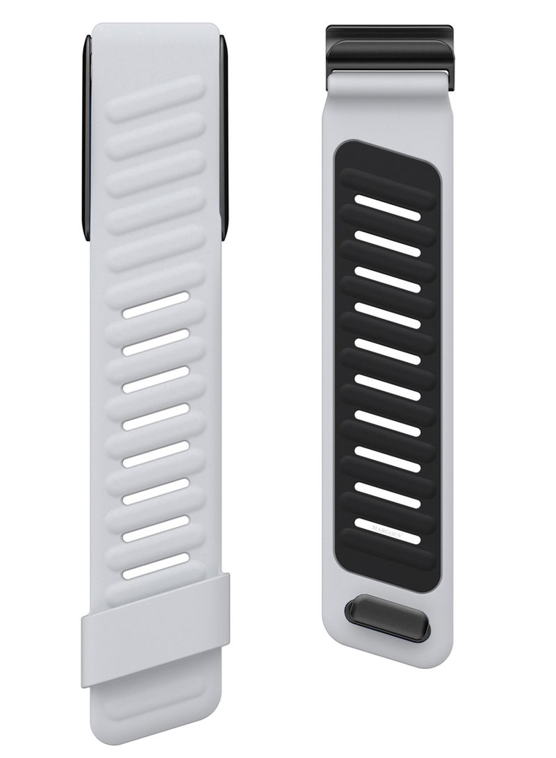 MARGOUN Sports Strap Compatible with Whoop 4.0 Soft and Breathable Silicone Strap Adjustable Replacement Wristbands for Whoop 4.0 Band - Light Grey Light Grey - Image 2