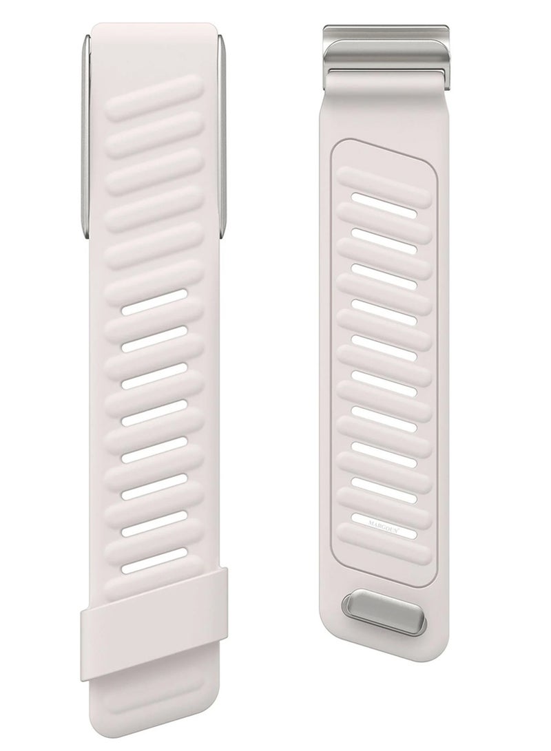 MARGOUN Sports Strap Compatible with Whoop 4.0 Soft and Breathable Silicone Strap Adjustable Replacement Wristbands for Whoop 4.0 Band - Sand Pink - Image 2