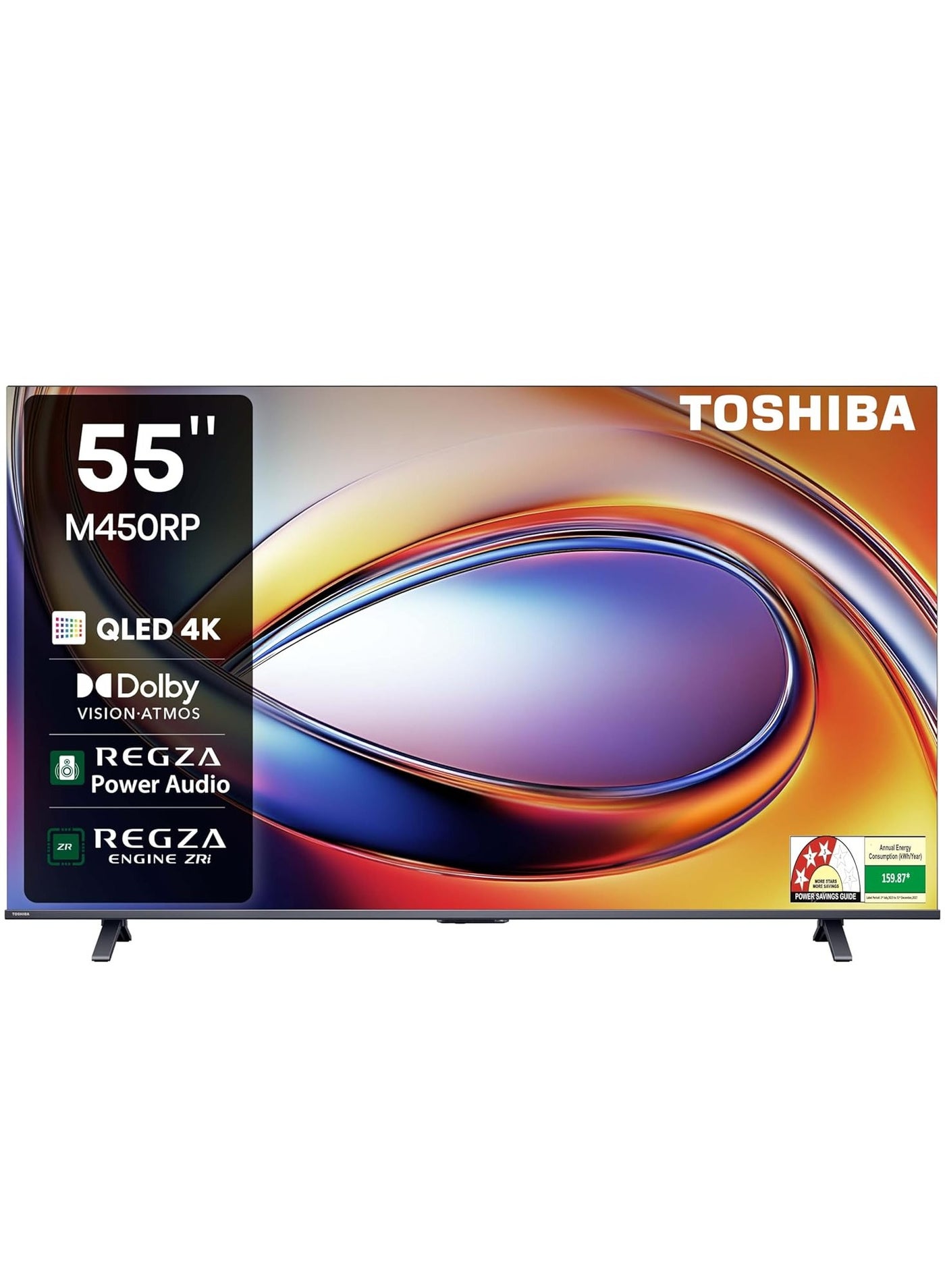 55-inch 4K UHD Smart QLED TV, M450RP Series 55M450RP black