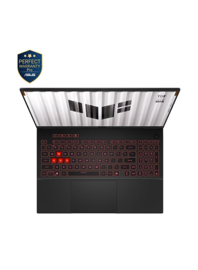 أسوس لابتوب ألعاب TUF بشاشة IPS مقاس 16 بوصة بدقة WUXGA (1920x1200) ومعدل تحديث 144 هرتز، معالج Intel Core 7 2600، ذاكرة وصول عشوائي 16 جيجابايت DDR5، قرص صلب SSD بسعة 1 تيرابايت، بطاقة رسومات Nvidia GeForce RTX 5050 بسعة 6 جيجابايت، نظام تشغيل DOS (بدون ويندوز)، يدعم اللغتين الإنجليزية والعربية، لون رمادي ميكانيكي الإنجليزية/العربية - Image 2