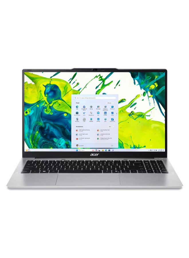 Aspire lite Laptop With 15.6 Inch Full HD (1920x1080) Display IPS, Core i7-13620H Processor/16GB RAM DDR5/512GB SSD/DOS(Without Windows)/ English/Arabic Silver