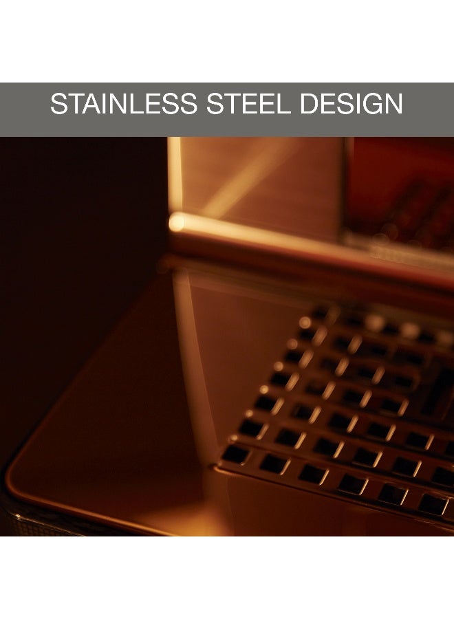 كروبس آلة القهوة من حبة إلى كوب - تجربة الحدس + | آلة قهوة هادئة | 20 مشروب | شاشة لمس ملونة | 50-60 هرتز | فولاذ مقاوم للصدأ مصقول | EA877DM0 - Image 5