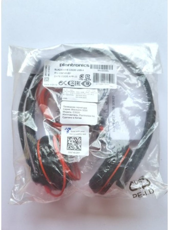 plantronics Blackwire C3220 USB-A - Black - Image 3