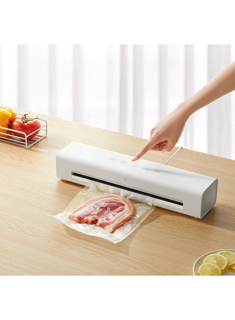 شاومي Mijia Automatic Vacuum Sealer,70KPa High Suction Sealing Length 300mm Food Air Sealing Machine MJFKJ06XM White - Image 5