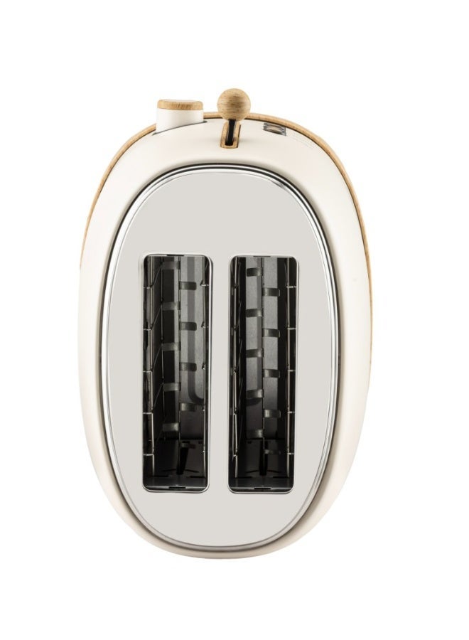 GEEPAS Nordiq Collection Bread Toaster- GBT36560UK-CR/ 850W, 2 Slice Slot, with 6 Adjustable Browning Control and Removable Crumb Tray, Defrost, Reheat and Cancel Button/ Perfect for Toasting Different Types Breads/ 2 Years Warranty 850 W GBT36560UK-CR BEIGE - Image 4