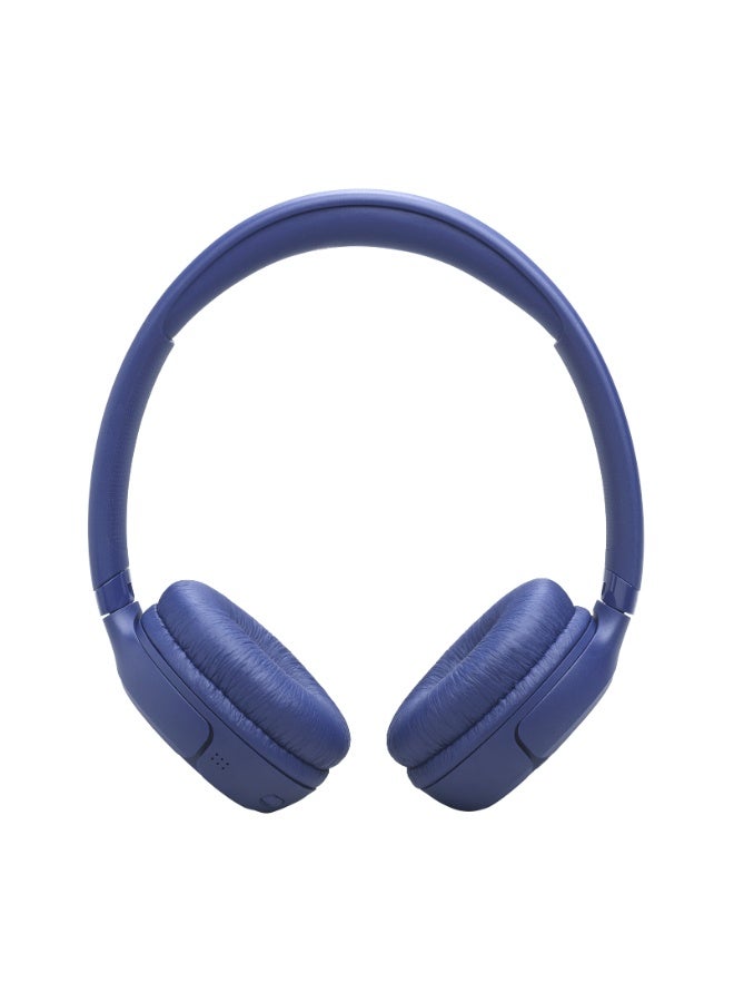 جي بي إل Tune 530Bt Wireless On Ear Headphones Pure Bass Sound 76H Battery Hands Free Call Plus Voice Aware Multi Point Connection Lightweight And Foldable Blue - Image 2