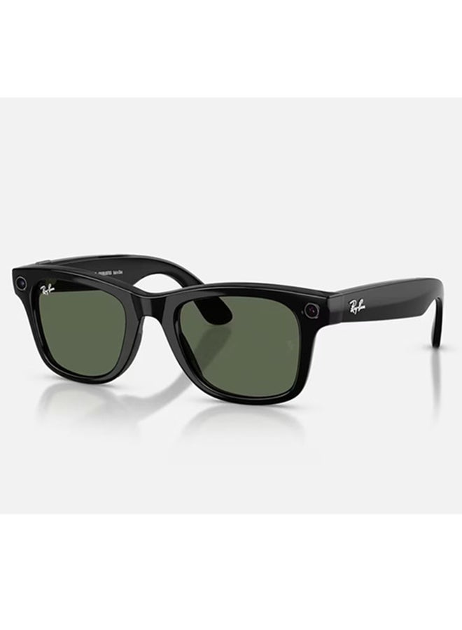 RAY-BAN | META WAYFARER (Gen 2) Frame Shiny Black Lenses G-15 Green Shiny Black - Image 1