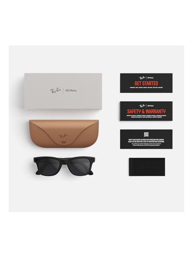 راي بان META WAYFARER (Gen 2) Frame Matte Black Lenses Clear/Grey Transitions Matte Black - Image 4