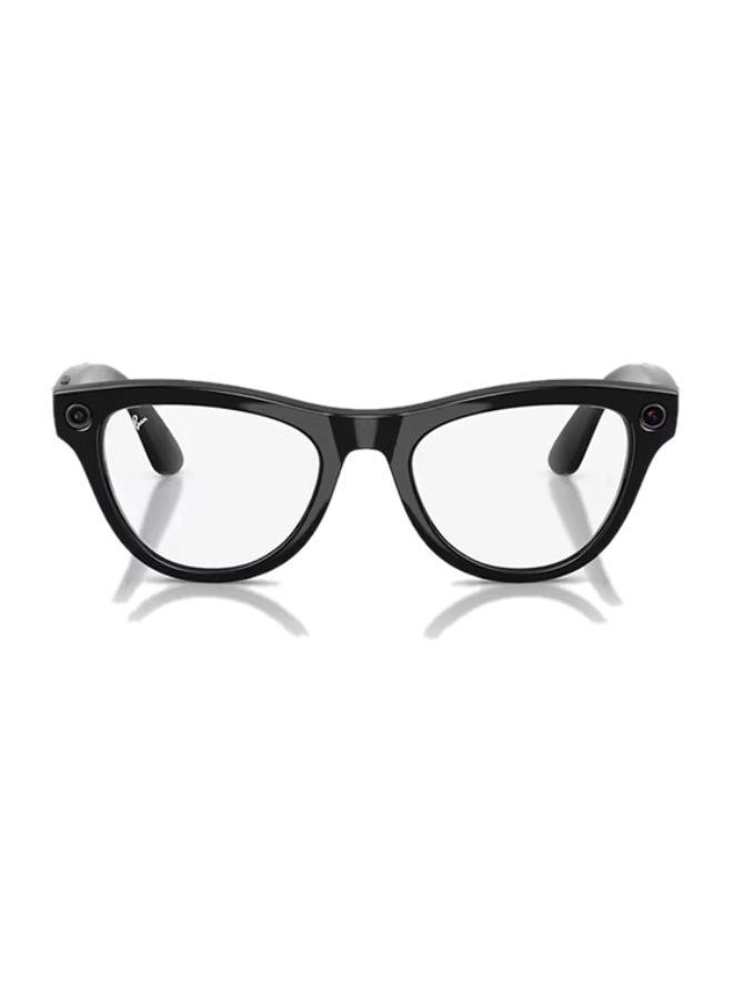 راي بان META SKYLER (Gen 2) Frame Shiny Black Lenses Clear Shiny Black - Image 2