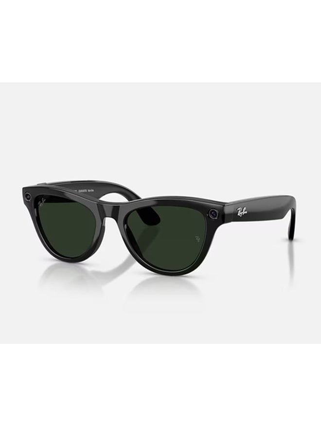 Ray-Ban SKYLER (Gen 2) Frame Shiny Black Lenses Clear/Graphite Green Transitions Shiny Black/Green - Image 2