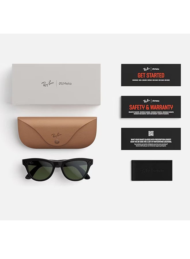 Ray-Ban SKYLER (Gen 2) Frame Shiny Black Lenses Clear/Graphite Green Transitions Shiny Black/Green - Image 4