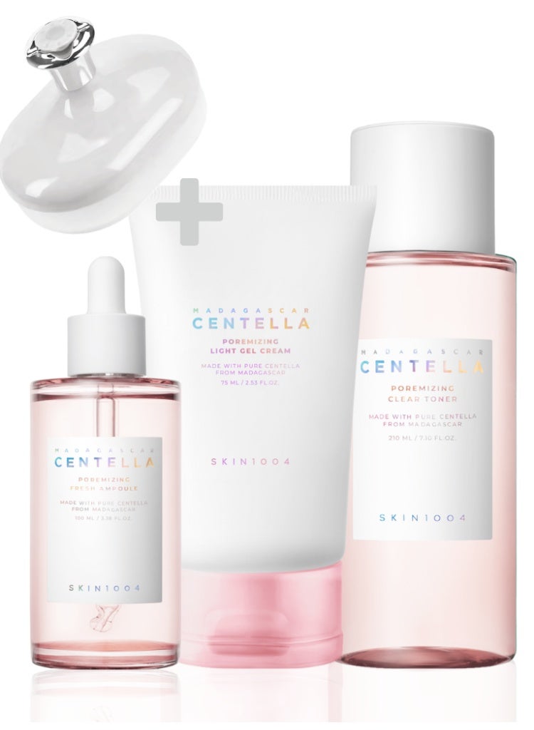 SKIN1004 Large Pores & Excess Oil Control – Skin1004 Poremizing Toner + Ampoule + Gel Cream Set | Tightening, Clarifying & Hydrating Routine 385ml - Image 1