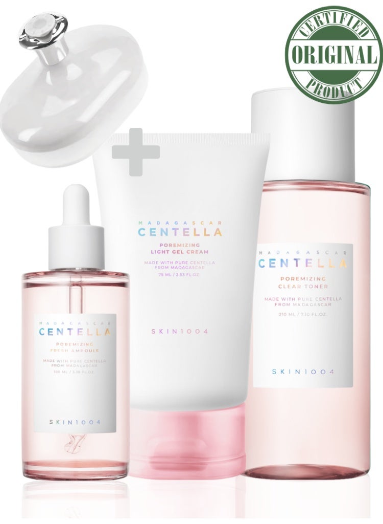 SKIN1004 Large Pores & Excess Oil Control – Skin1004 Poremizing Toner + Ampoule + Gel Cream Set | Tightening, Clarifying & Hydrating Routine 385ml - Image 2