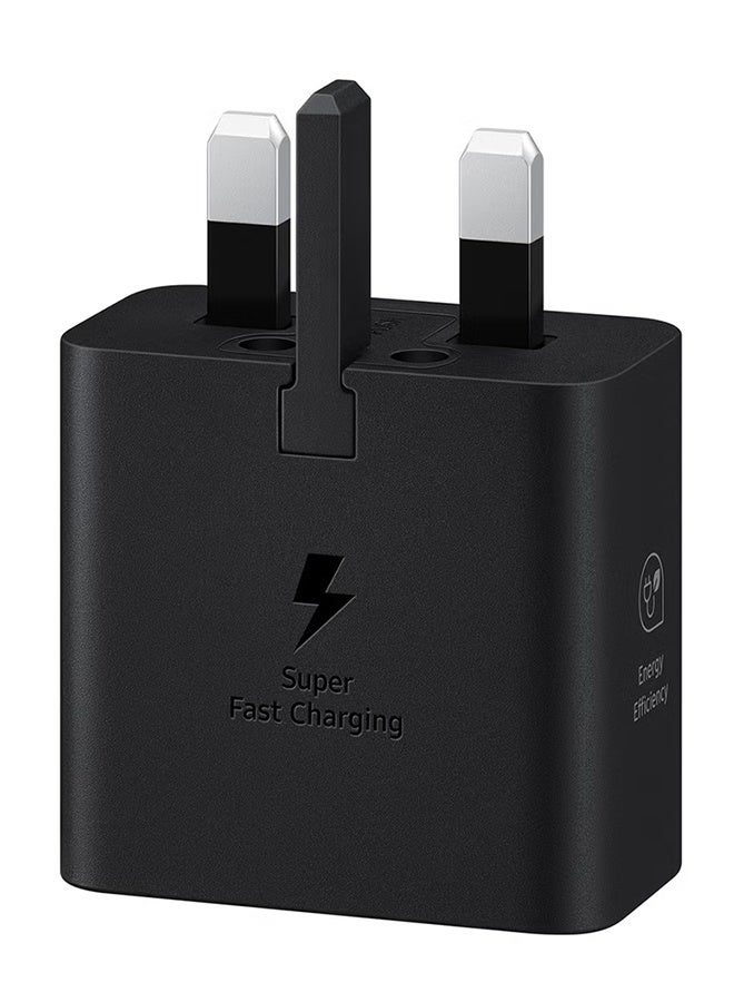 Samsung 25W power adapter with 1M cable 3A (Low Standby) Black - Image 2