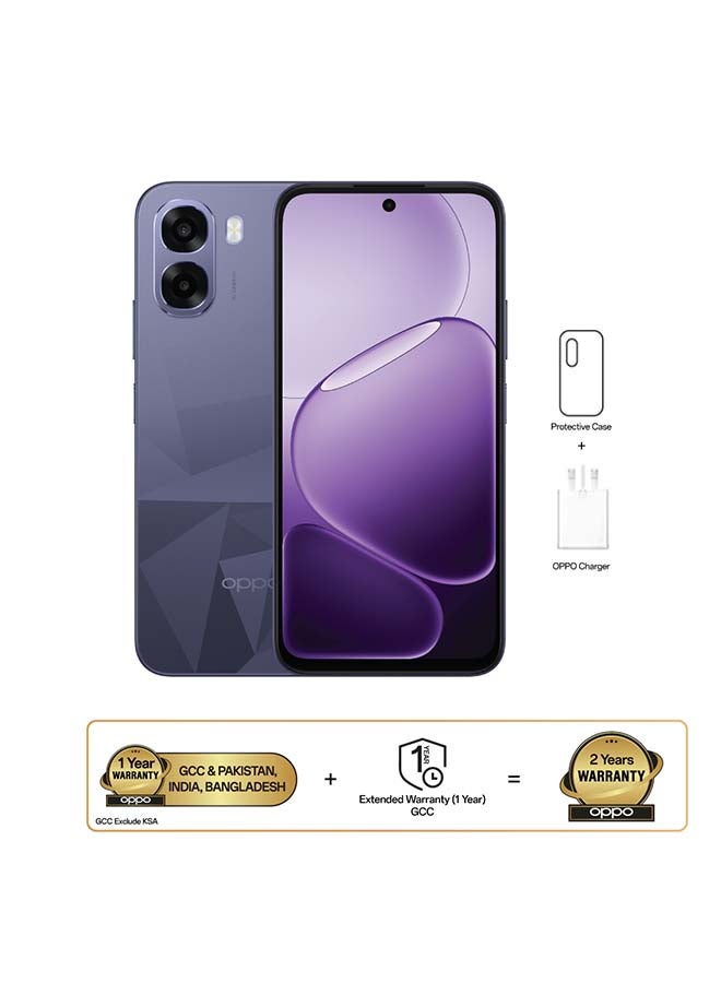 أوبو A6x ثنائي الشريحة 4G بنفسجي برقوقي 4GB RAM 128GB - النسخة الشرق أوسطية - Image 1