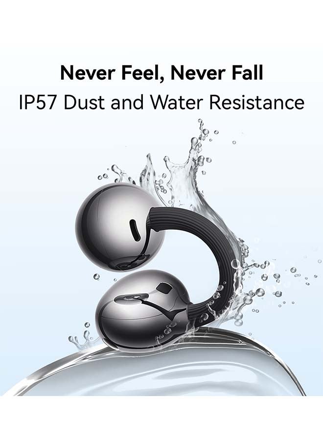 FreeClip 2 Wireless Earphones, Bluetooth Earbuds, Airy C-bridge Design, Adaptive Open-ear Listening, Crystal-clear Calls, 38 Hours Long Battery Life, Compatible with iOS & Android, IP57 With Free Loss Care Black image 7