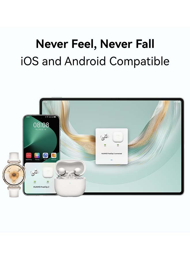 FreeClip 2 Wireless Earphones, Bluetooth Earbuds, Airy C-bridge Design, Adaptive Open-ear Listening, Crystal-clear Calls, 38 Hours Long Battery Life, Compatible with iOS & Android, IP57 With Free Loss Care Black image 8