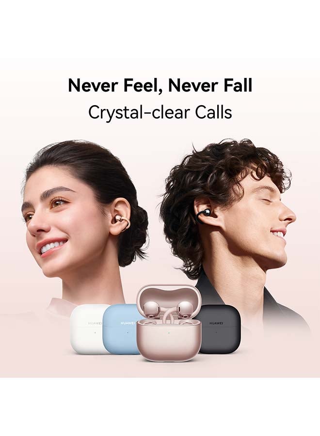 هواوي سماعات أذن لاسلكية FreeClip 2، سماعات بلوتوث، تصميم C-bridge خفيف، استماع مفتوح متكيف، مكالمات واضحة كريستالية، عمر بطارية طويل 38 ساعة، متوافقة مع iOS و Android، IP57 - Image 4