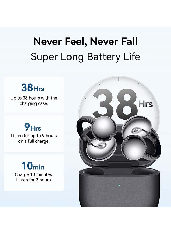 هواوي سماعات أذن لاسلكية FreeClip 2، سماعات بلوتوث، تصميم C-bridge خفيف، استماع مفتوح متكيف، مكالمات واضحة كريستالية، 38 ساعة من عمر البطارية الطويل، متوافقة مع iOS و Android، IP57 مع رعاية فقدان مجانية - Image 2