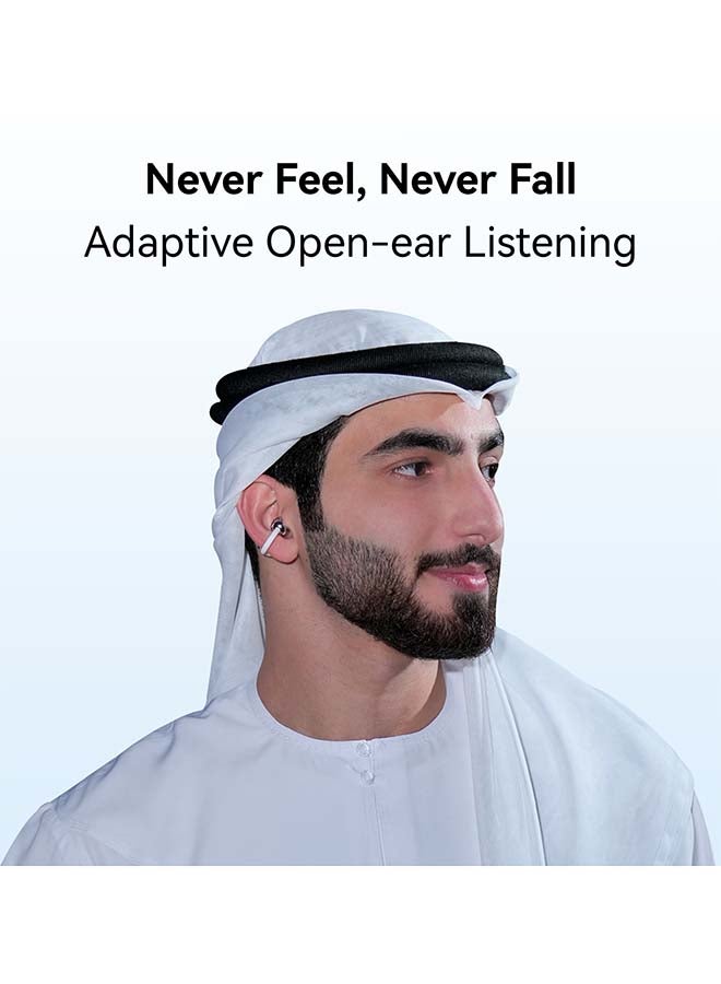 FreeClip 2 Wireless Earphones, Bluetooth Earbuds, Airy C-bridge Design, Adaptive Open-ear Listening, Crystal-clear Calls, 38 Hours Long Battery Life, Compatible with iOS & Android, IP57 With Free Loss Care white image 7