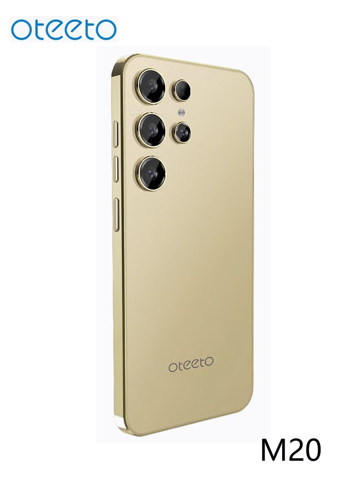 Oteeto M20 Smart Android Smartphone 4GB RAM + 128GB ROM 6.56-Inch Incell Display 5000mAh Battery - Gold - Image 1