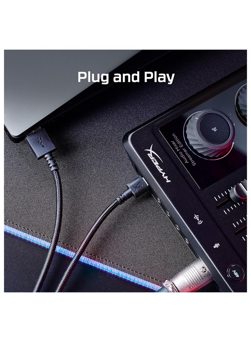 HYPERX Audio Mixer for PC, Mac, Microsoft Windows 10 (build 1703) and newer, macOS - Black - Image 5