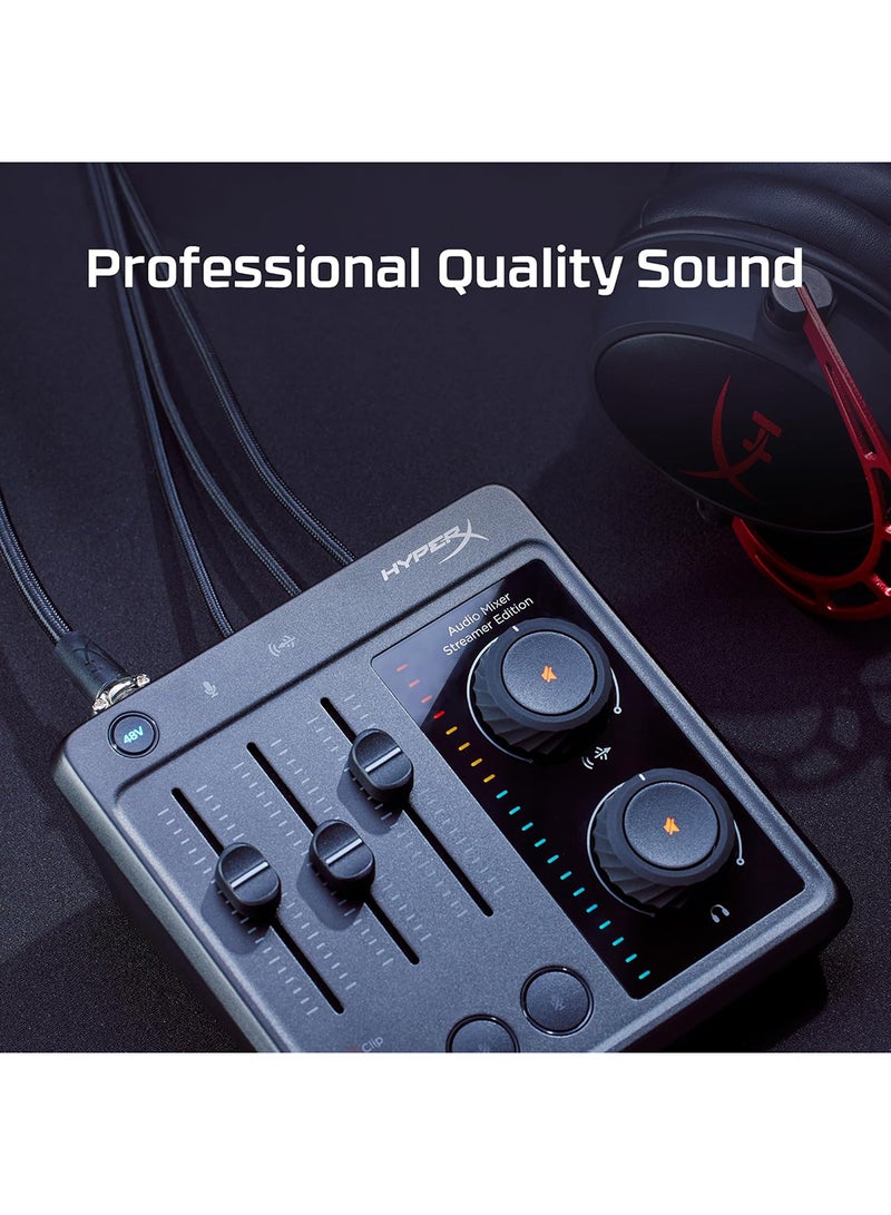 HYPERX Audio Mixer for PC, Mac, Microsoft Windows 10 (build 1703) and newer, macOS - Black - Image 3