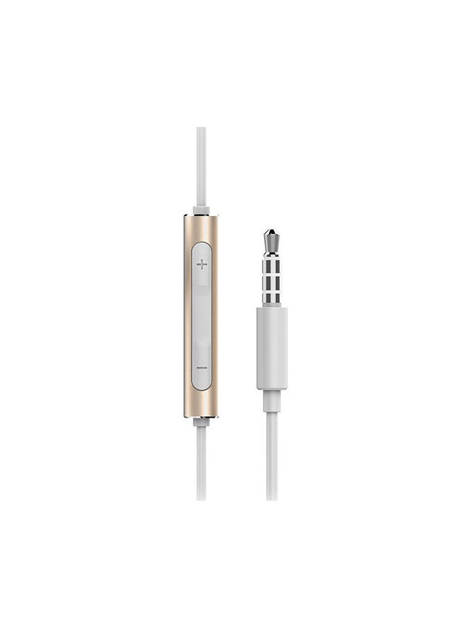 هواوي Renewed - Stereo In Ear Headphone With Mic For Huawei Gold/White - Image 3