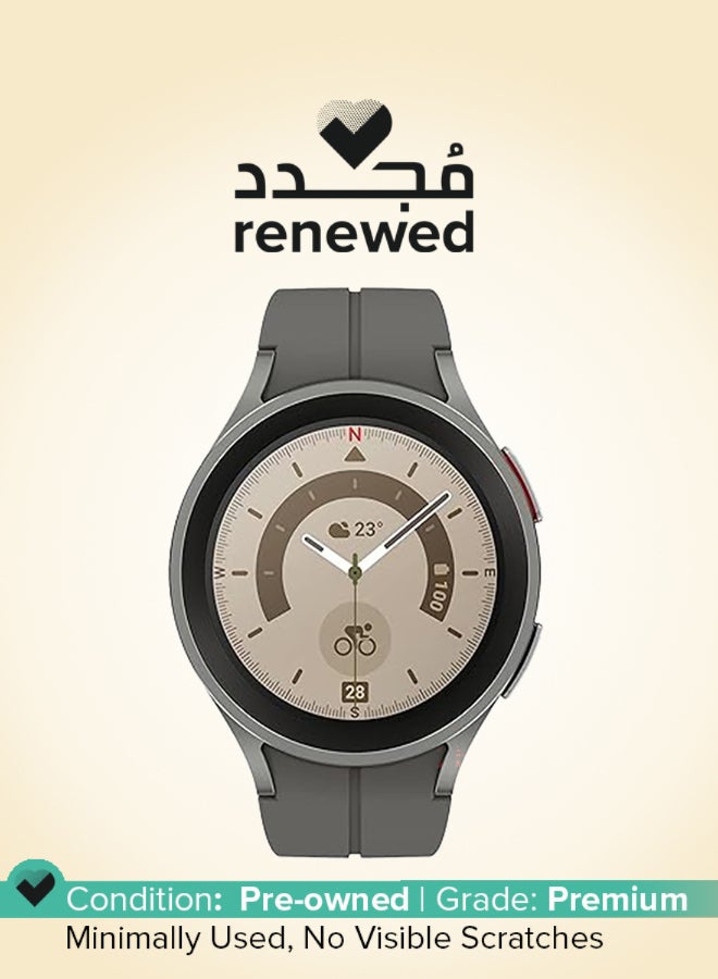 سامسونج Renewed - Galaxy Watch 5 Pro 45mm Grey Titanium - Image 1