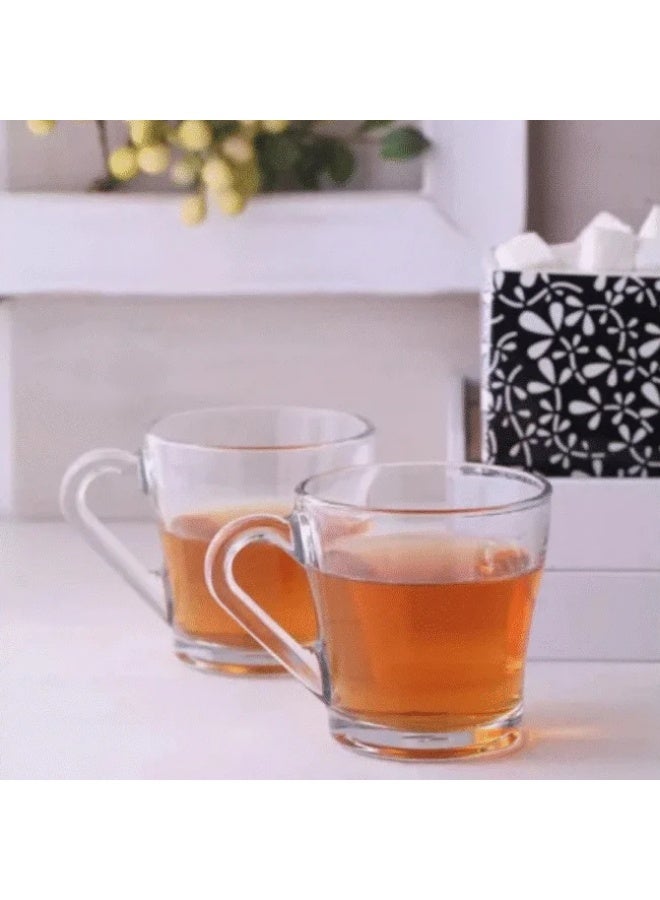 باساباتشي Pasabahce Aria Tea Mug 205ml Set of 6Pcs - Image 2